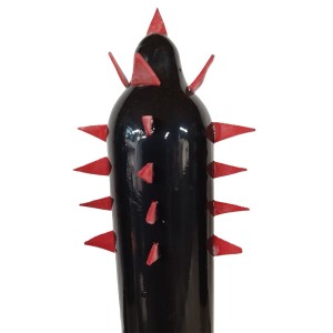 CONDOMERIE - PRESERVATIVI NOVITÃ DIPINTI A MANO CACTUS NERO XL
